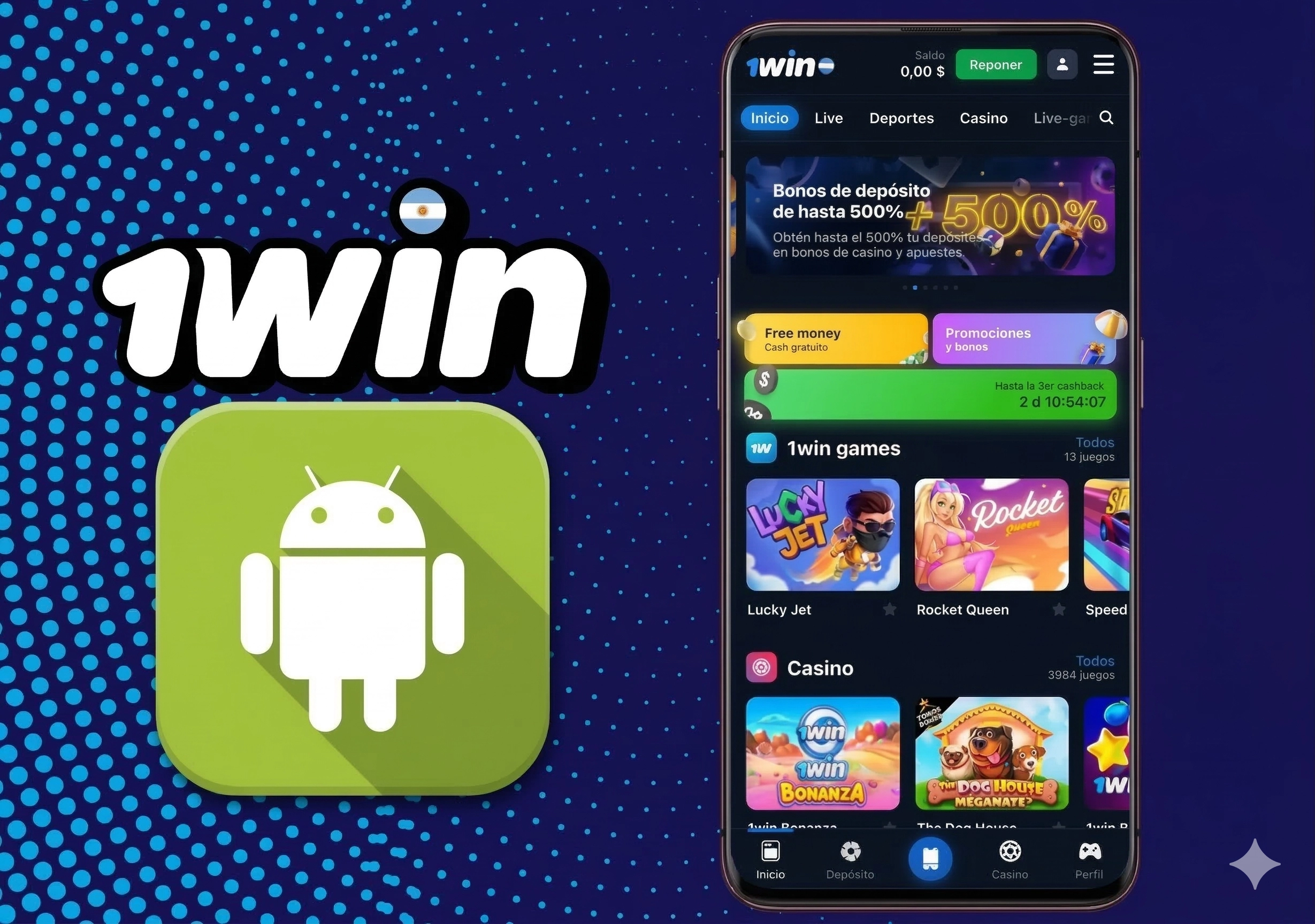 1Win Aplicación para Android